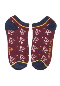 6 Pack Of Harry Potter Maroon Ankle Socks For Women -Harry Potter Gifts Shop 6 pack of harry potter womens maroon ankle socks alt 2