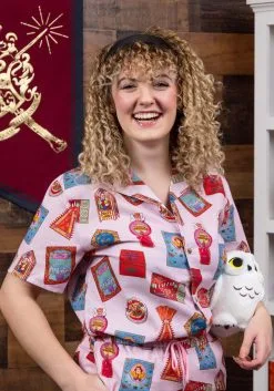 Cakeworthy Honeydukes Co-ord Button Up Shirt For Adults