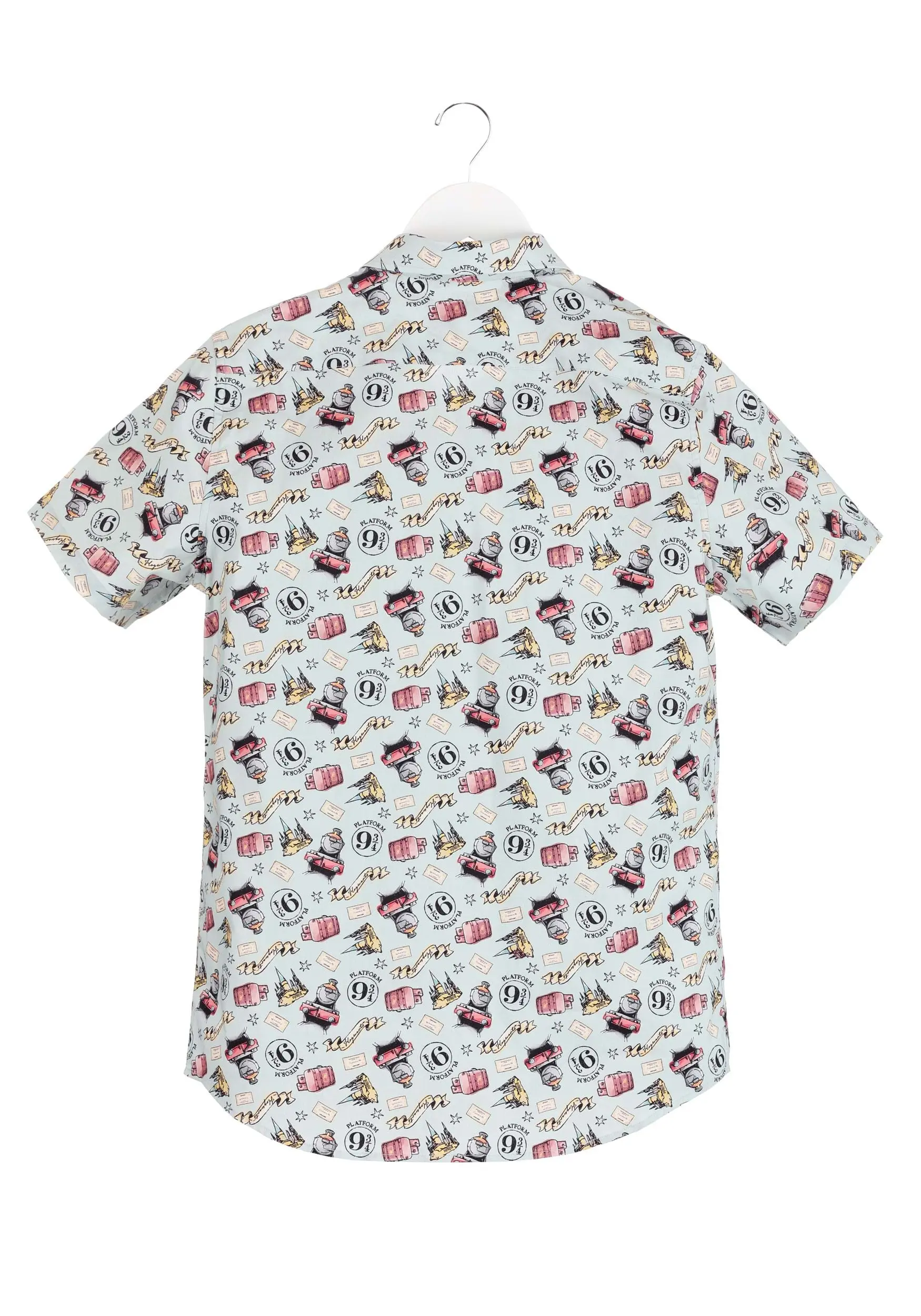 Harry Potter Light Print Button Up Shirt For Adults 6 Harry Potter Light Print Button Up Shirt For Adults - Image 4