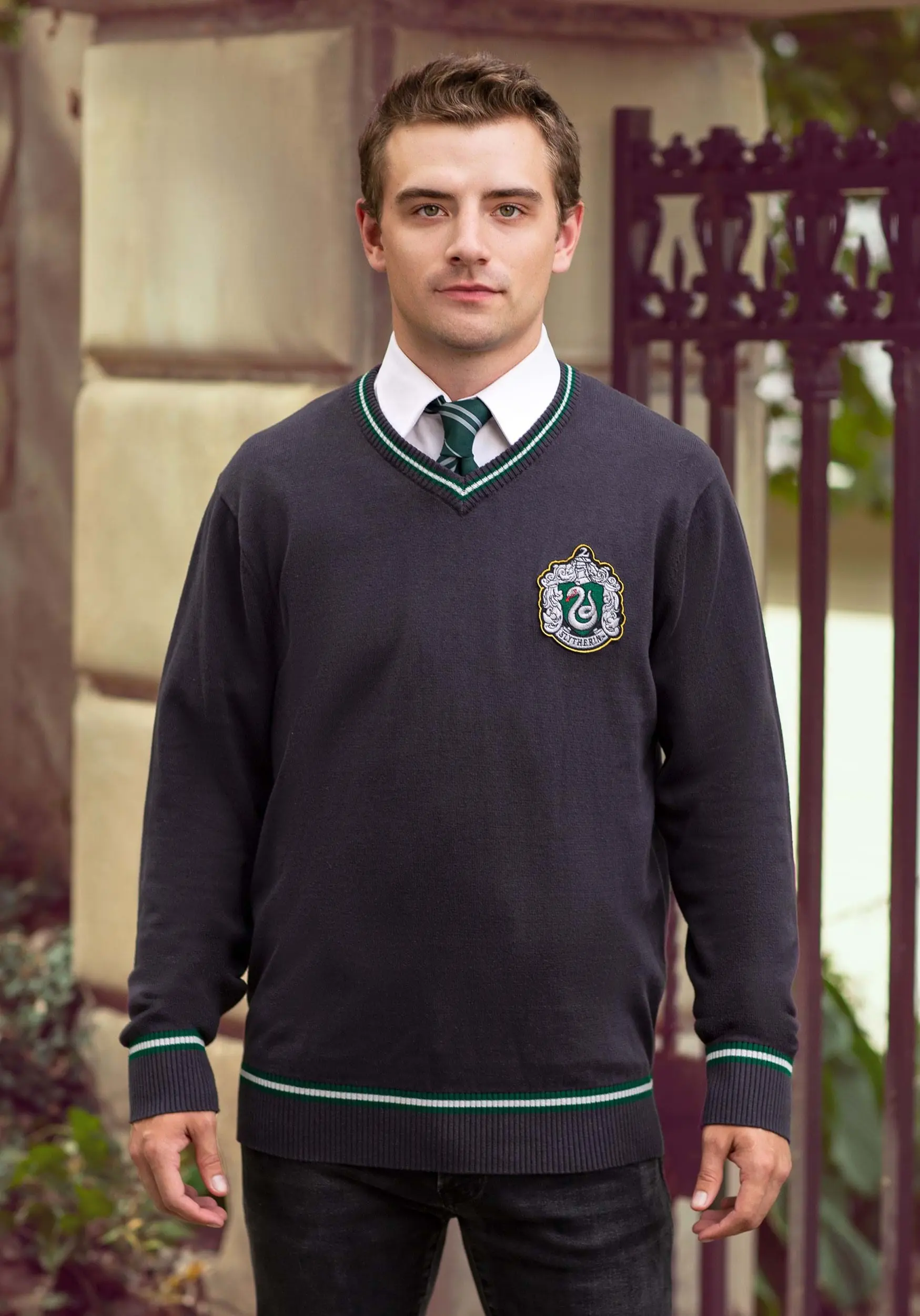 Slytherin Uniform Harry Potter Sweater For Adults 4 Slytherin Uniform Harry Potter Sweater For Adults - Image 2