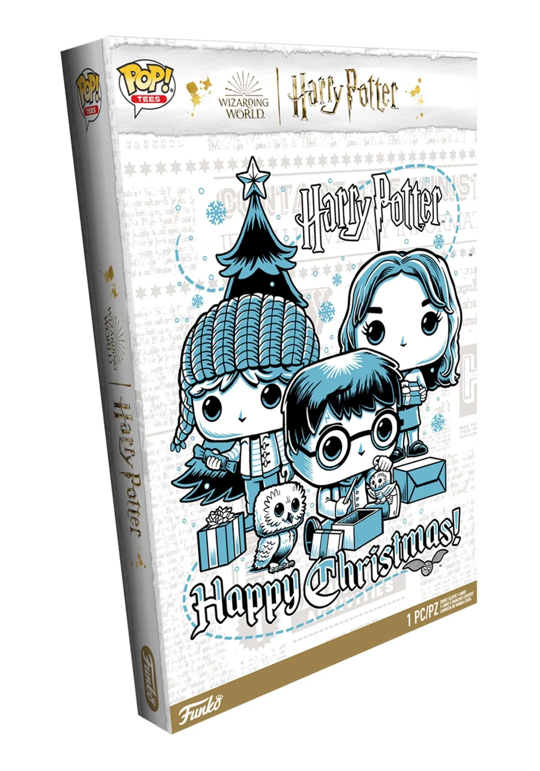 Boxed Tee: Harry Potter Holiday - Ron, Hermione, Harry Adult Christmas Shirt 4 Boxed Tee: Harry Potter Holiday - Ron, Hermione, Harry Adult Christmas Shirt - Image 2