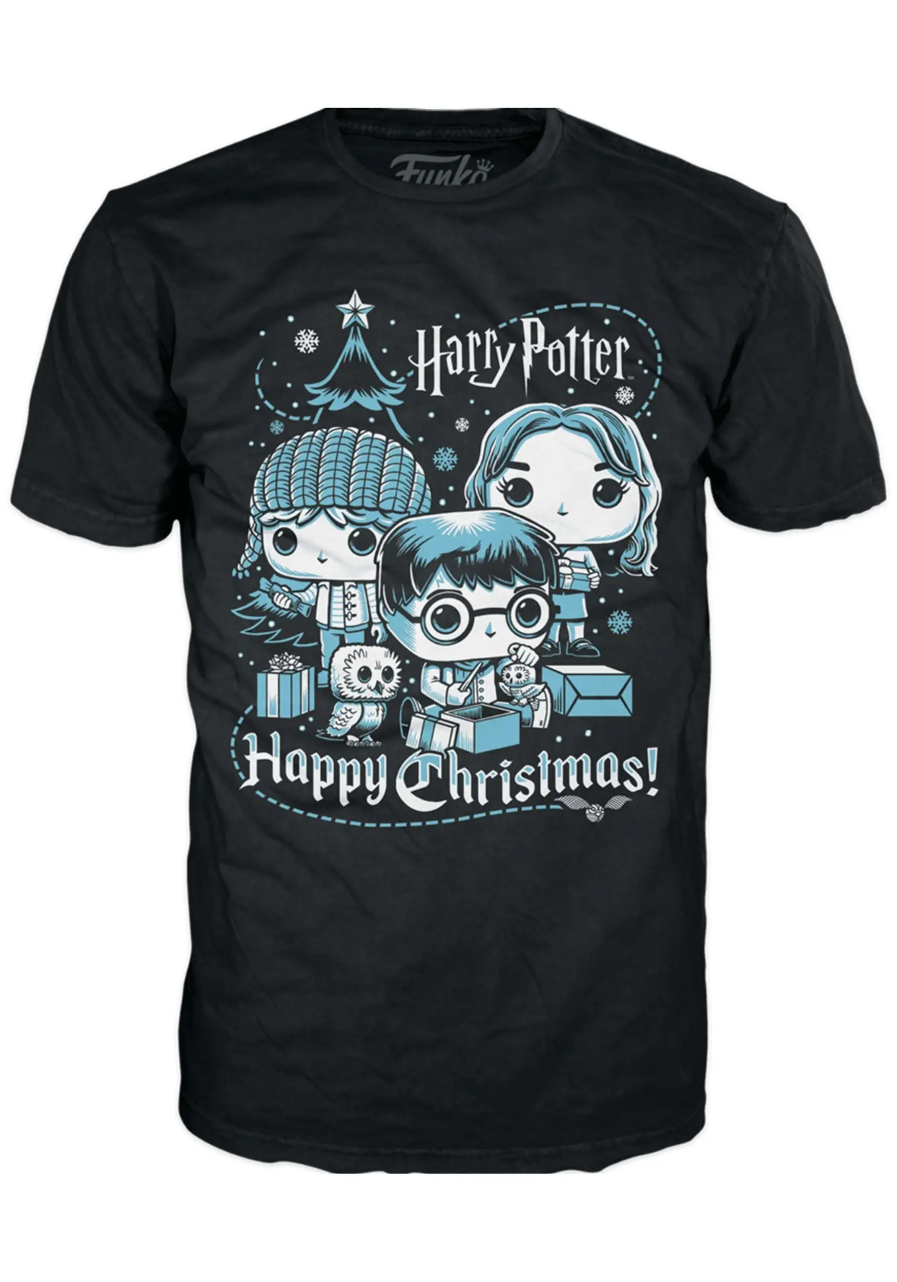 Boxed Tee: Harry Potter Holiday - Ron, Hermione, Harry Adult Christmas Shirt 3 Boxed Tee: Harry Potter Holiday - Ron, Hermione, Harry Adult Christmas Shirt