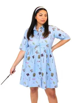 Button Down Cakeworthy Luna Lovegood Skater Dress