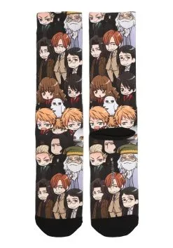 Chibi Harry Potter Characters Sublimated Socks