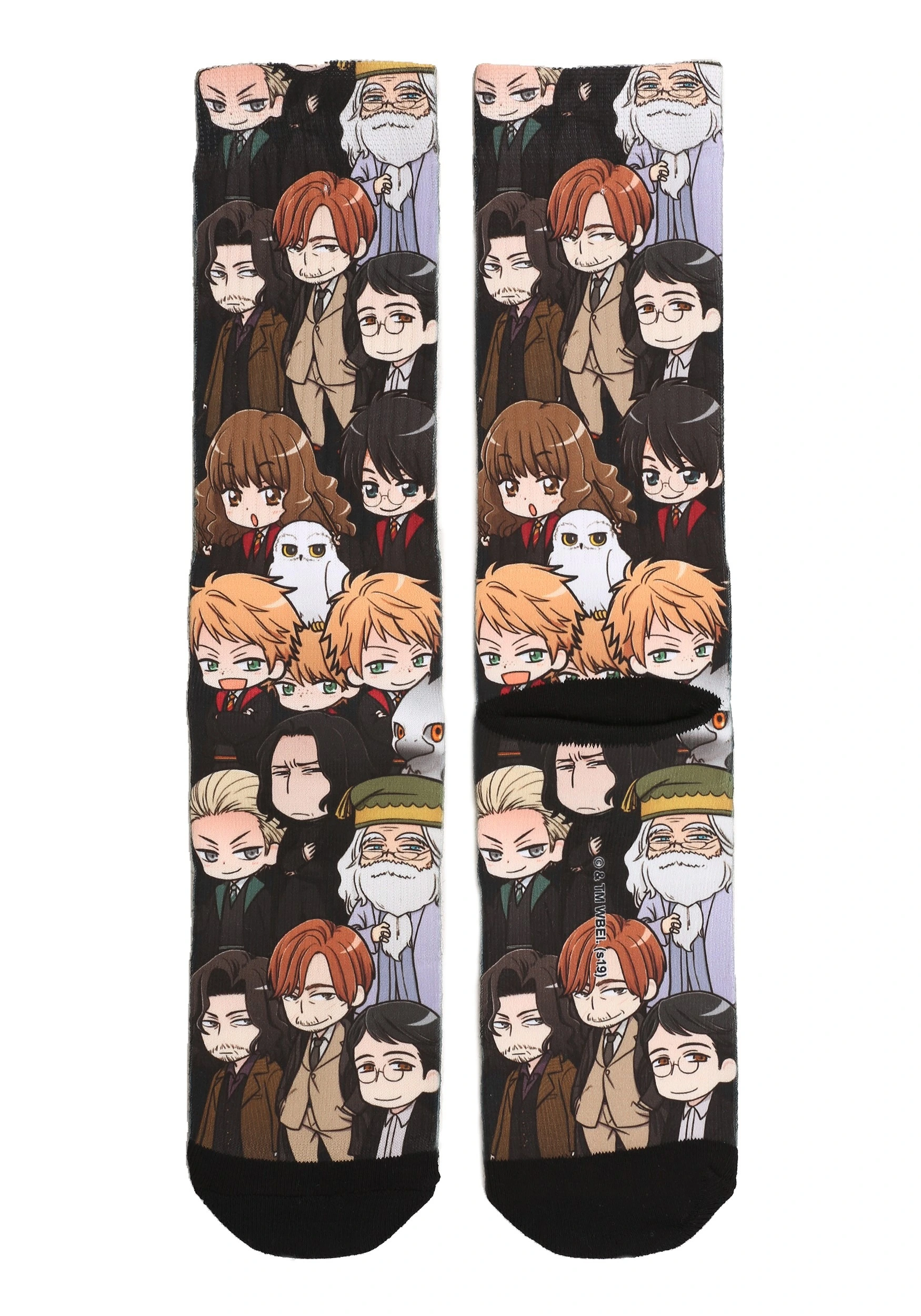 Chibi Harry Potter Characters Sublimated Socks 3 Chibi Harry Potter Characters Sublimated Socks