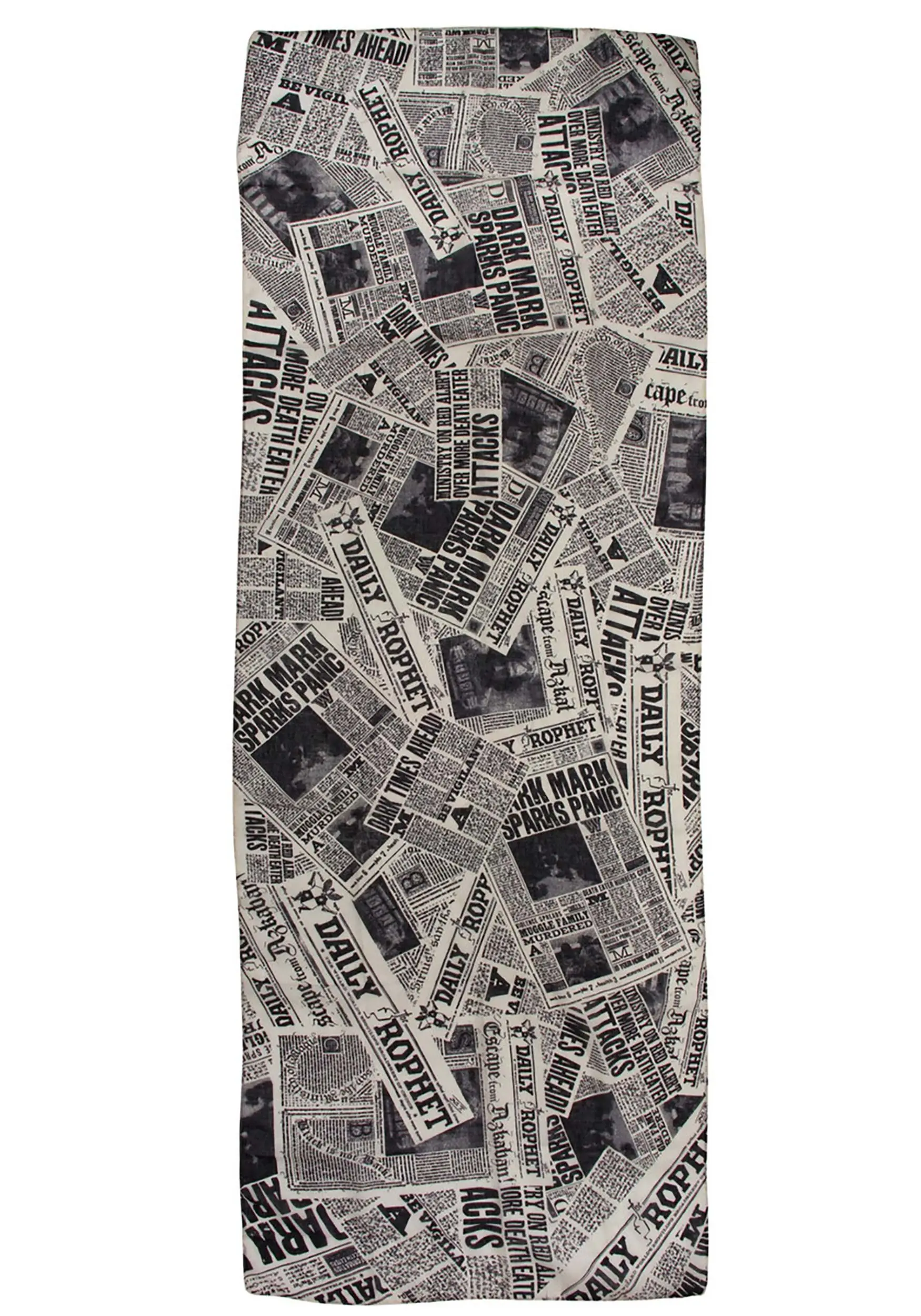 Daily Prophet Newspaper Print Lightweight Scarf 5 Daily Prophet Newspaper Print Lightweight Scarf - Image 3