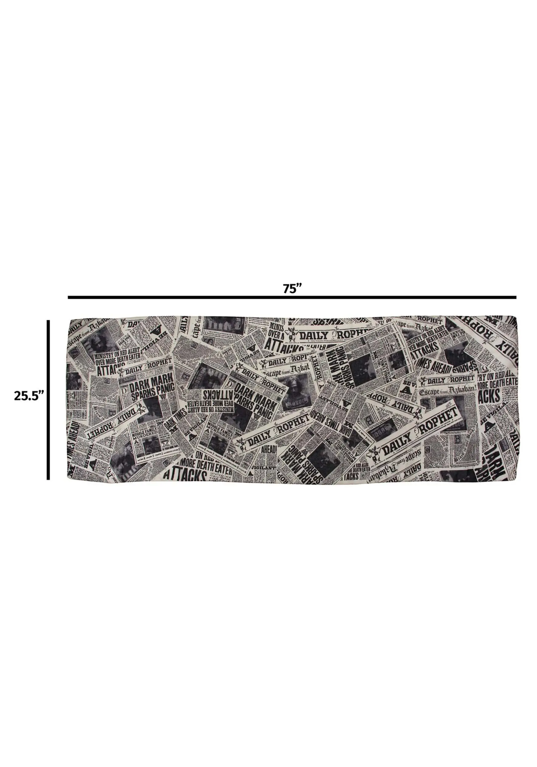 Daily Prophet Newspaper Print Lightweight Scarf 7 Daily Prophet Newspaper Print Lightweight Scarf - Image 5