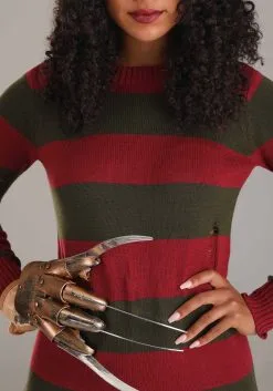 Freddy Krueger Women's Costume -Harry Potter Gifts Shop freddy krueger dress costume alt 2