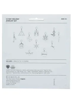 12 Day Holiday Countdown Harry Potter Jewelry Set -Harry Potter Gifts Shop harry potter 12 day holiday countdown jewelry set alt 3