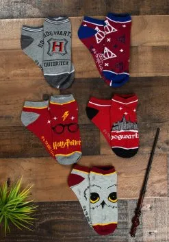 Harry Potter 5 Pair Hogwarts Ankle Socks