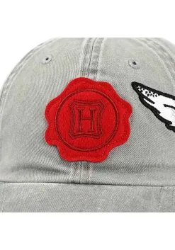 Harry Potter Hogwarts Felt Stamp With Hedwig On The Side Curved Bill -Harry Potter Gifts Shop harry potter hogwarts felt stamp with hedwig side alt 3