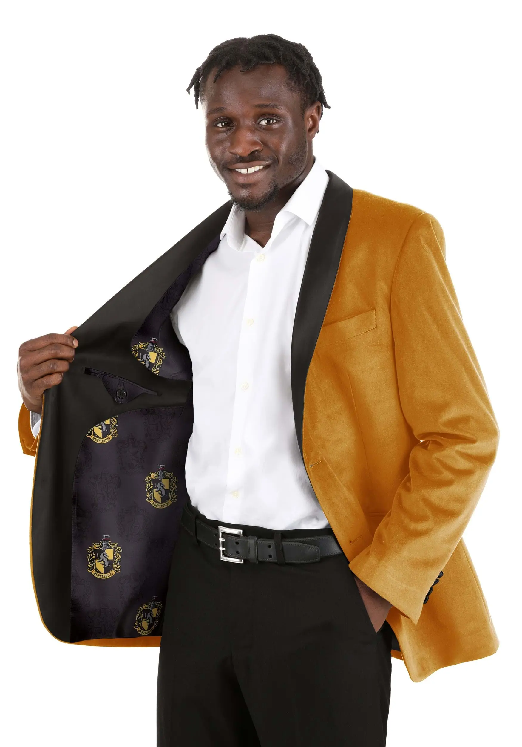 Harry Potter Hufflepuff Deluxe Men's Blazer 6 Harry Potter Hufflepuff Deluxe Men's Blazer - Image 4