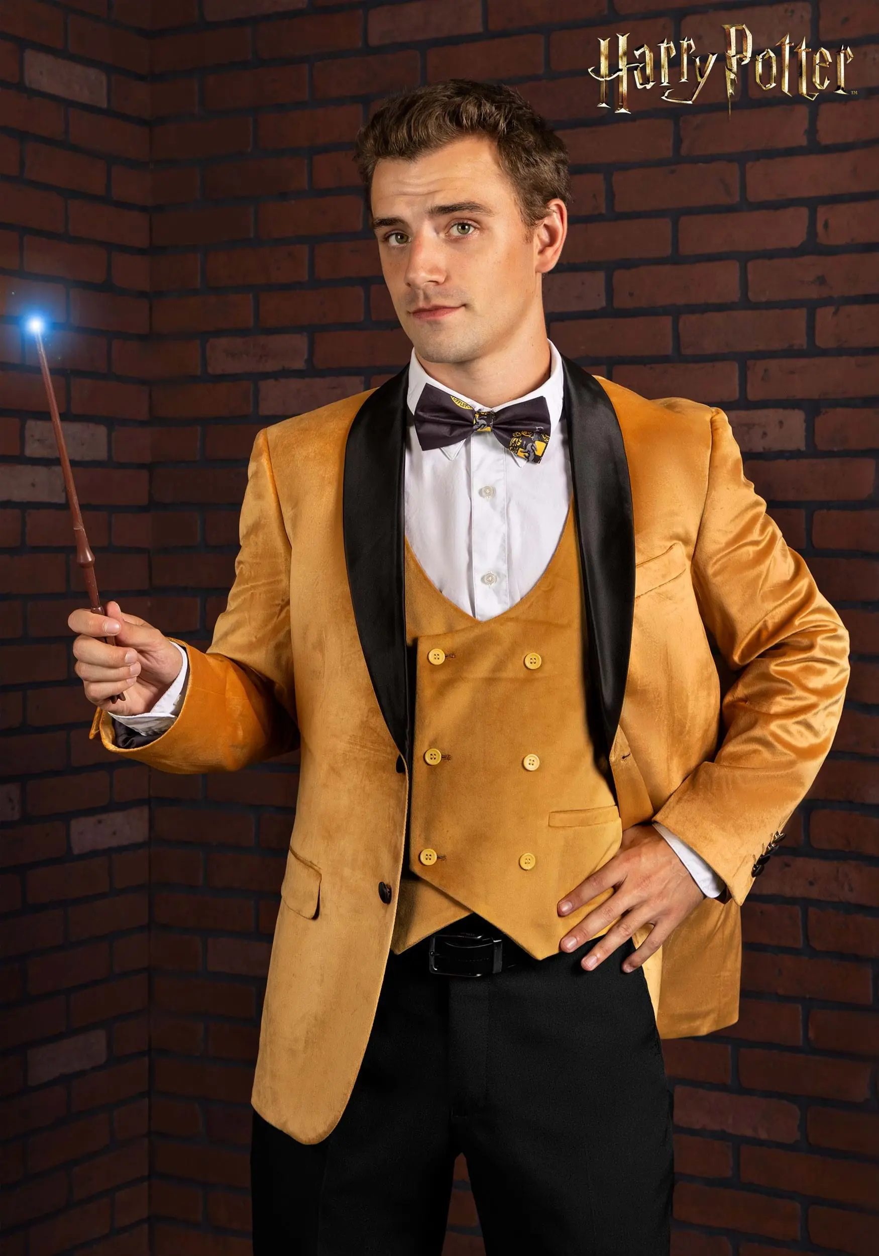 Harry Potter Hufflepuff Deluxe Men's Blazer 3 Harry Potter Hufflepuff Deluxe Men's Blazer