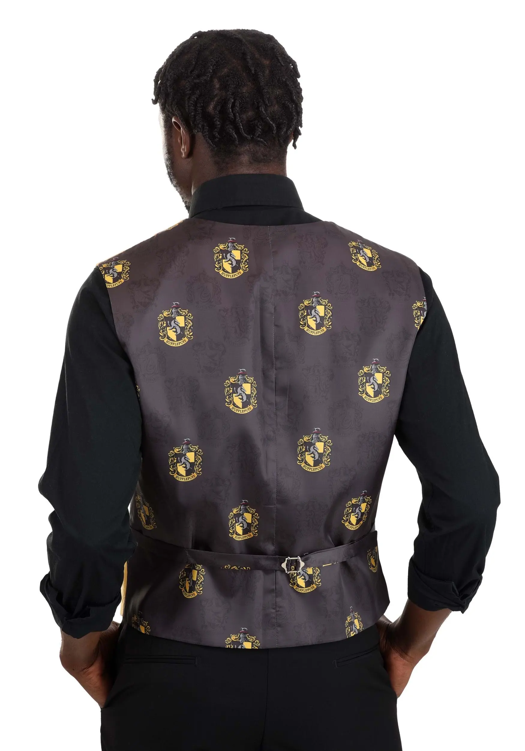 Harry Potter Hufflepuff Deluxe Men's Vest 8 Harry Potter Hufflepuff Deluxe Men's Vest - Image 6