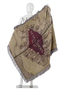 Harry Potter Marauders Map Tapestry Throw Blanket 7 Harry Potter Marauders Map Tapestry Throw Blanket -Harry Potter Gifts Shop harry potter marauders map tapestry throw alt 1
