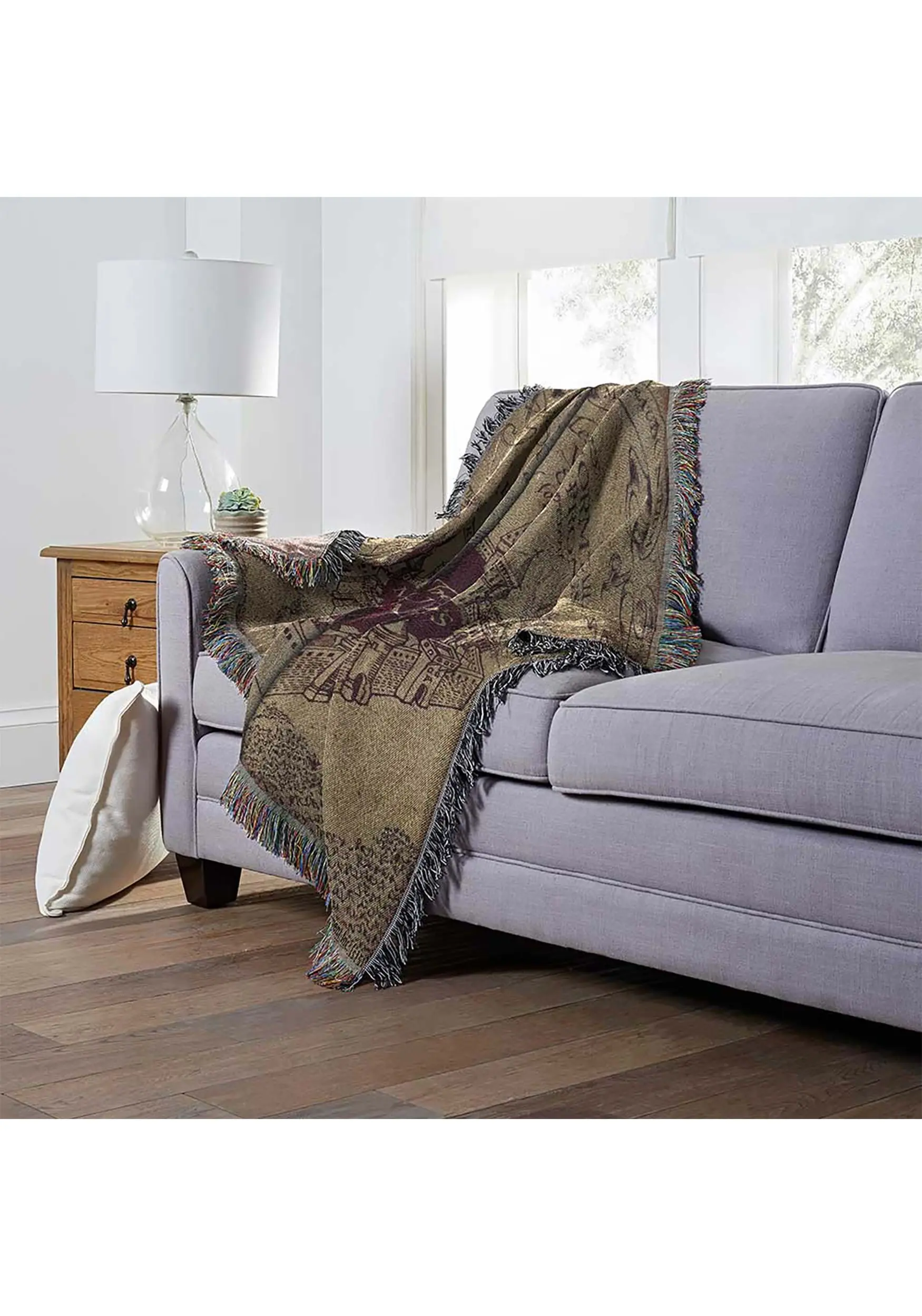 Harry Potter Marauders Map Tapestry Throw Blanket 6 Harry Potter Marauders Map Tapestry Throw Blanket - Image 4