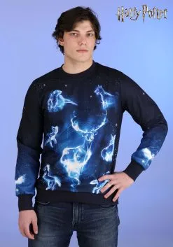 Harry Potter Patronus Ugly Sweatshirt For Adults