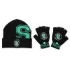 Harry Potter Slytherin Beanie & Fingerless Gloves With Mitten Flap Set -Harry Potter Gifts Shop harry potter slytherin beanie fingerless gloves set