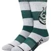 Harry Potter Slytherin Stripe Rugby Crew Socks 2 Harry Potter Slytherin Stripe Rugby Crew Socks -Harry Potter Gifts Shop harry potter slytherin rugby stripe crew socks