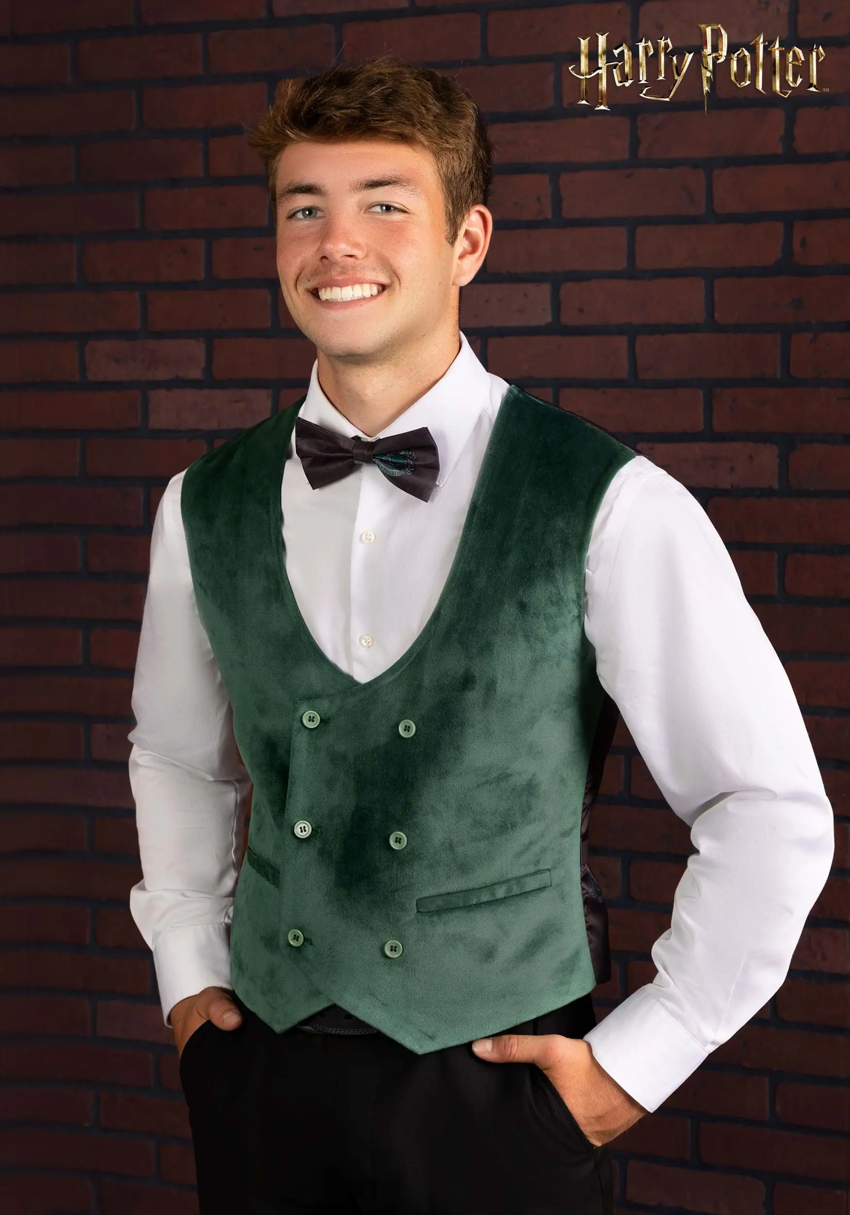 Harry Potter Slytherin Deluxe Men's Vest 3 Harry Potter Slytherin Deluxe Men's Vest