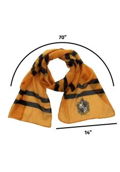 Hufflepuff Lightweight Scarf -Harry Potter Gifts Shop hufflepuff lightweight scarf alt 2