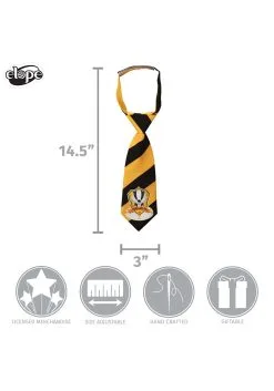 Hufflepuff Crest Toddler Tie -Harry Potter Gifts Shop hufflepuff toddler tie alt 4