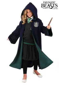 Vintage Kids Hogwarts Slytherin Costume Robe