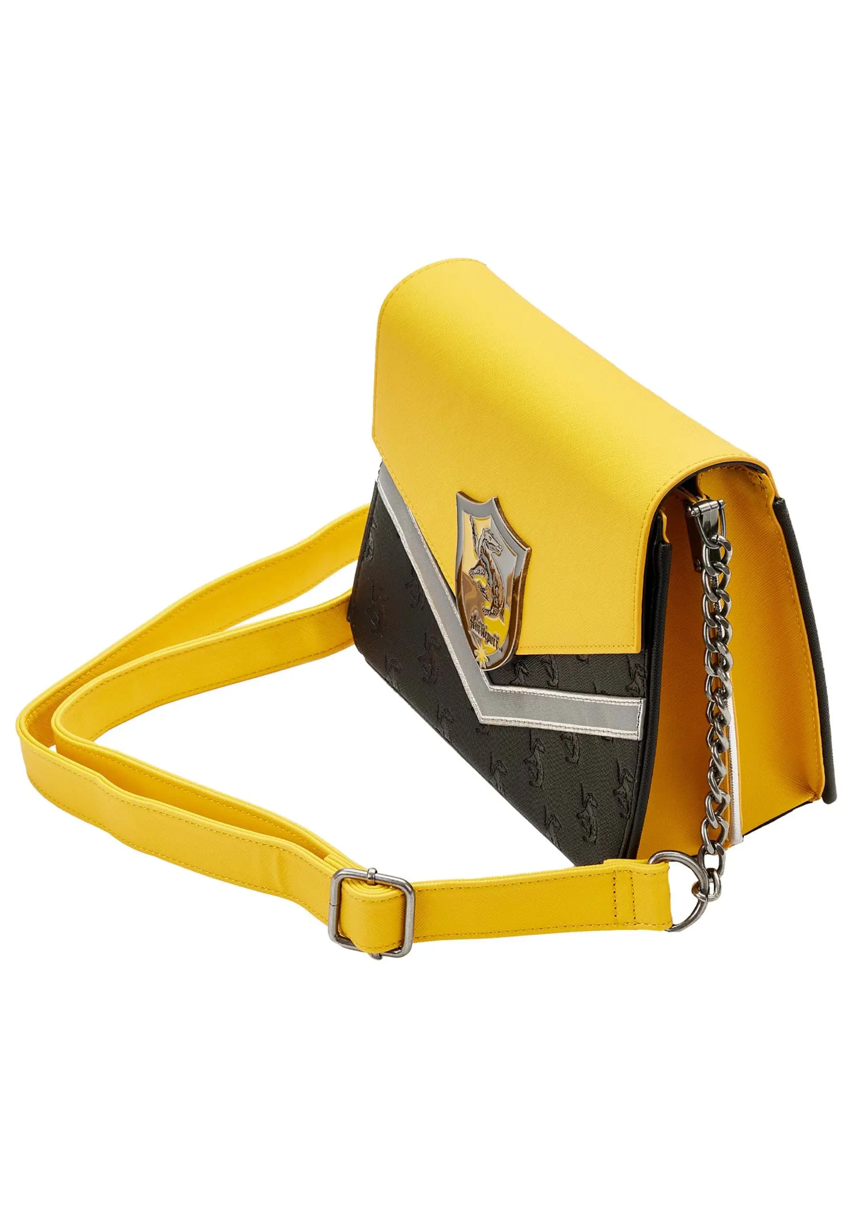 Harry Potter Hufflepuff Chain Strap Loungefly Crossbody Bag 6 Harry Potter Hufflepuff Chain Strap Loungefly Crossbody Bag - Image 4
