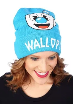Mugman Printed Folded Cuff Knitted Winter Hat 11 Mugman Printed Folded Cuff Knitted Winter Hat -Harry Potter Gifts Shop mugman printed folded cuff knitted winter hat alt 4