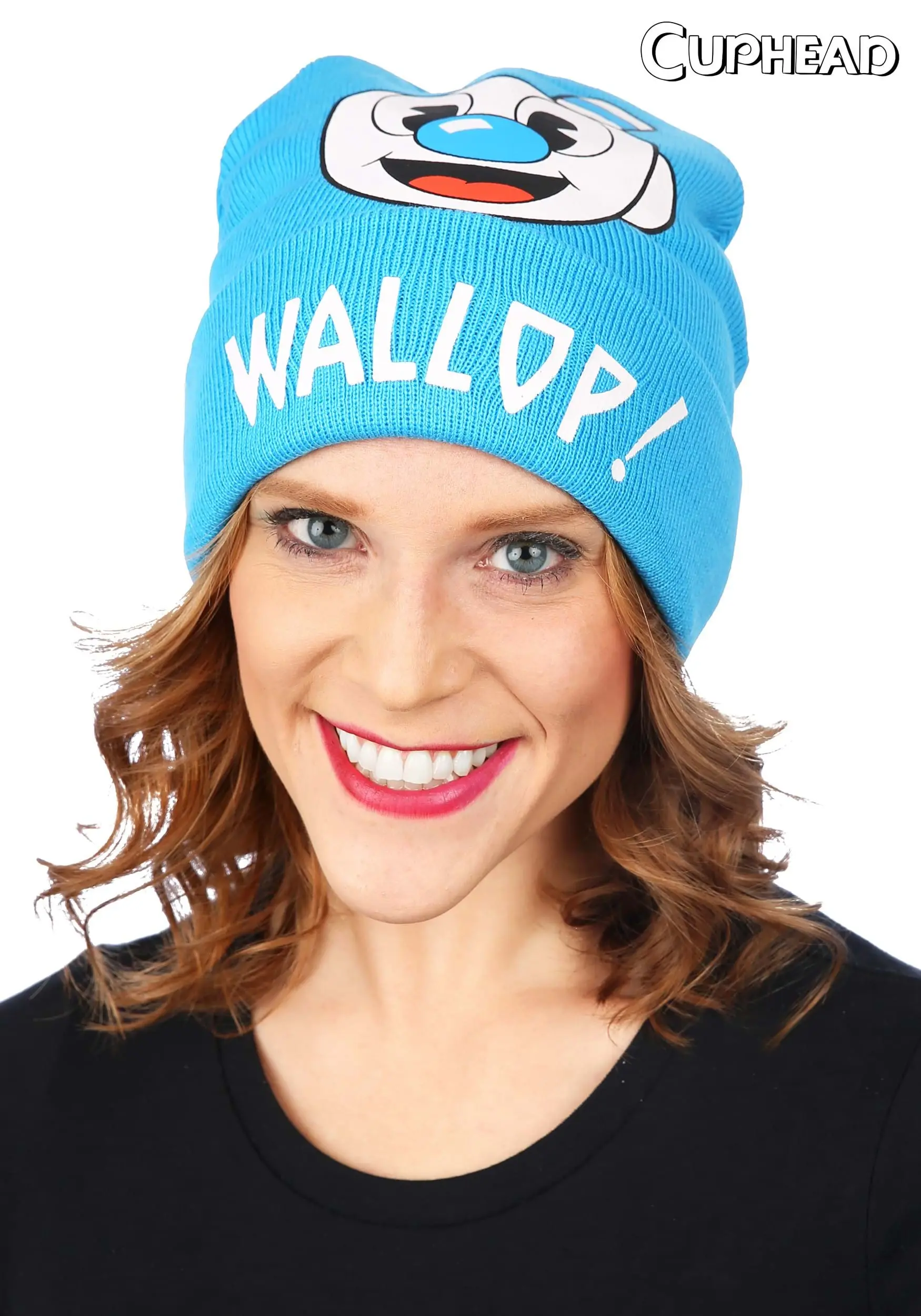 Mugman Printed Folded Cuff Knitted Winter Hat 3 Mugman Printed Folded Cuff Knitted Winter Hat