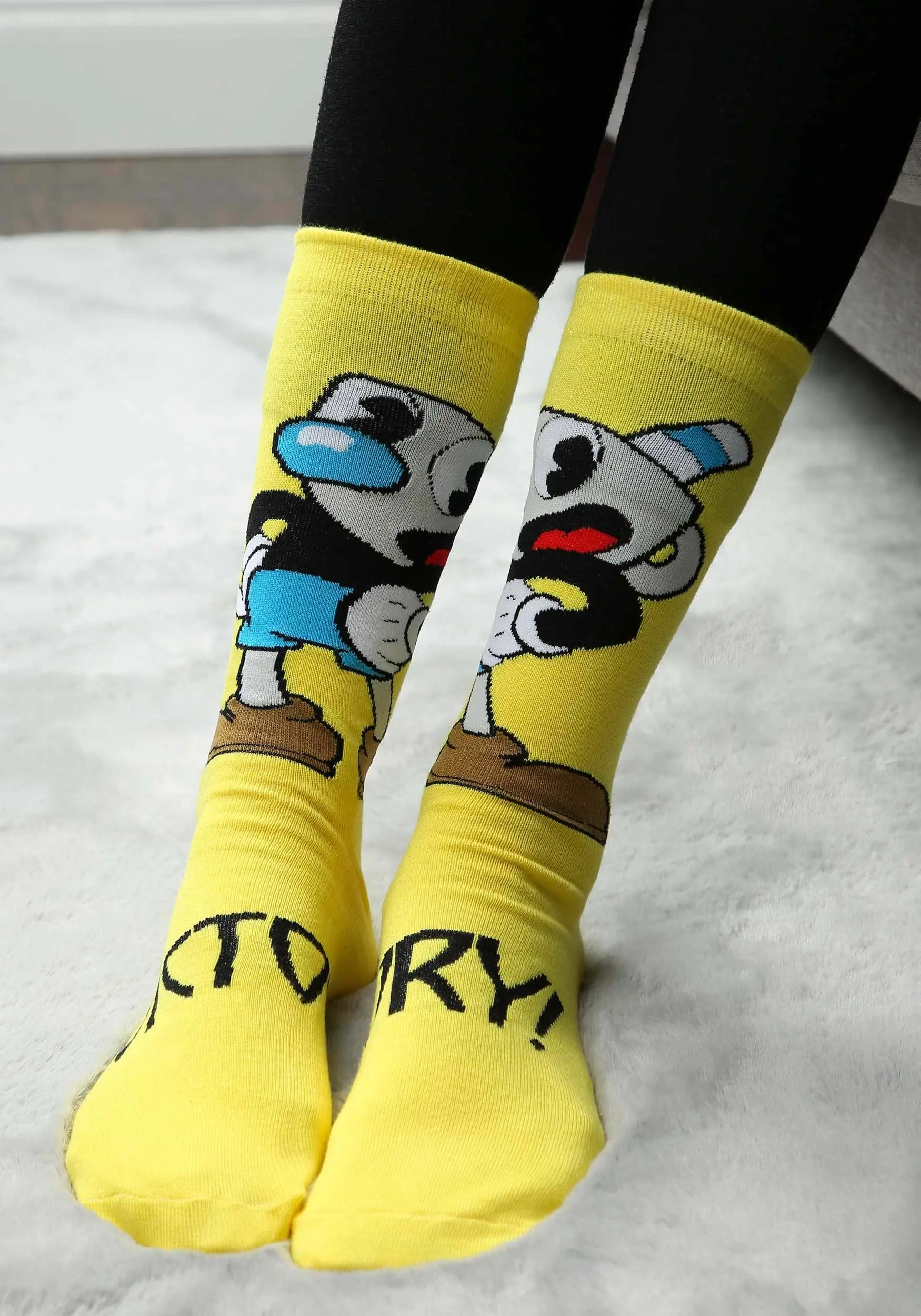Mugman Victory! Crew Socks 4 Mugman Victory! Crew Socks - Image 2