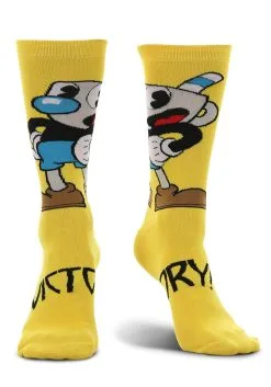 Mugman Victory! Crew Socks 12 Mugman Victory! Crew Socks -Harry Potter Gifts Shop mugman victory crew socks alt 3