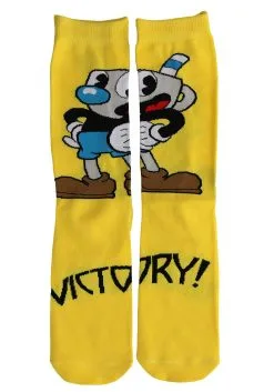 Mugman Victory! Crew Socks 14 Mugman Victory! Crew Socks -Harry Potter Gifts Shop mugman victory crew socks alt 5