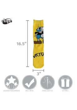 Mugman Victory! Crew Socks 15 Mugman Victory! Crew Socks -Harry Potter Gifts Shop mugman victory crew socks alt 6