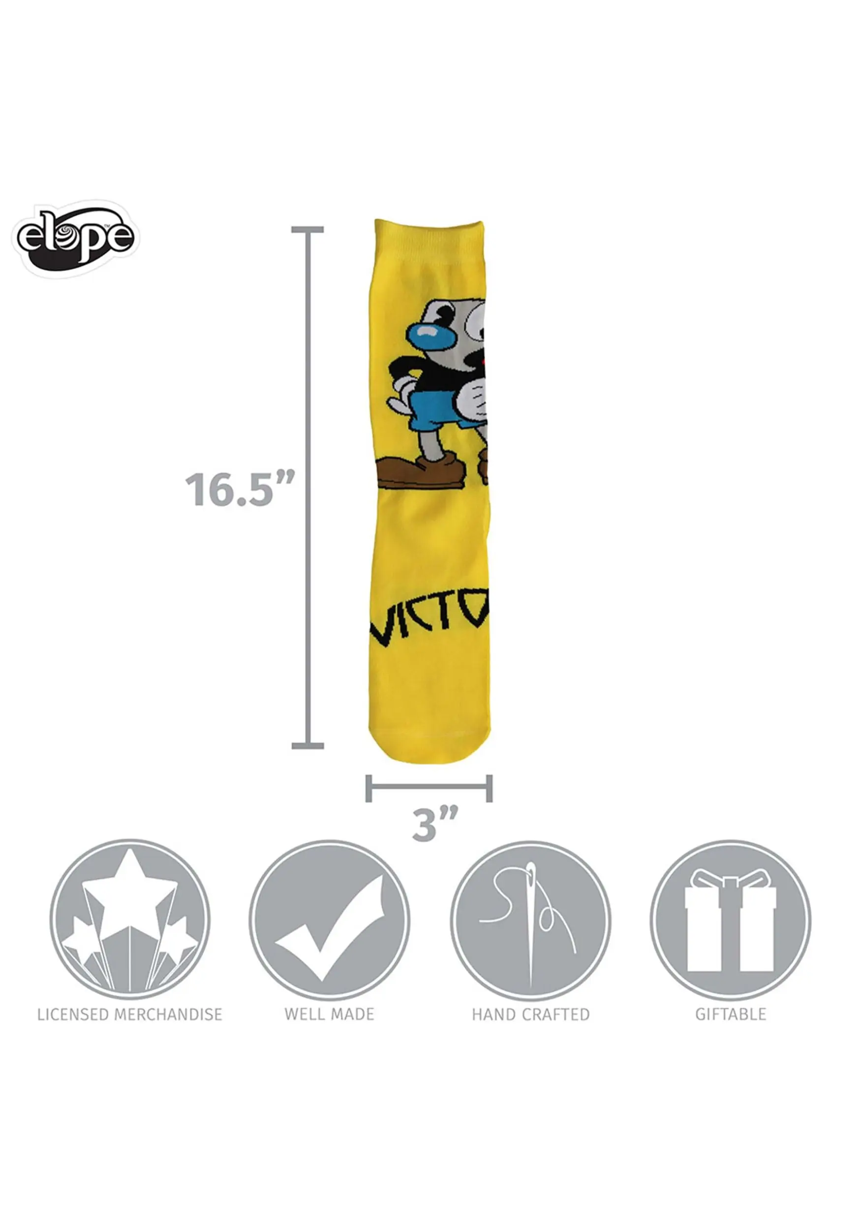 Mugman Victory! Crew Socks 9 Mugman Victory! Crew Socks - Image 7