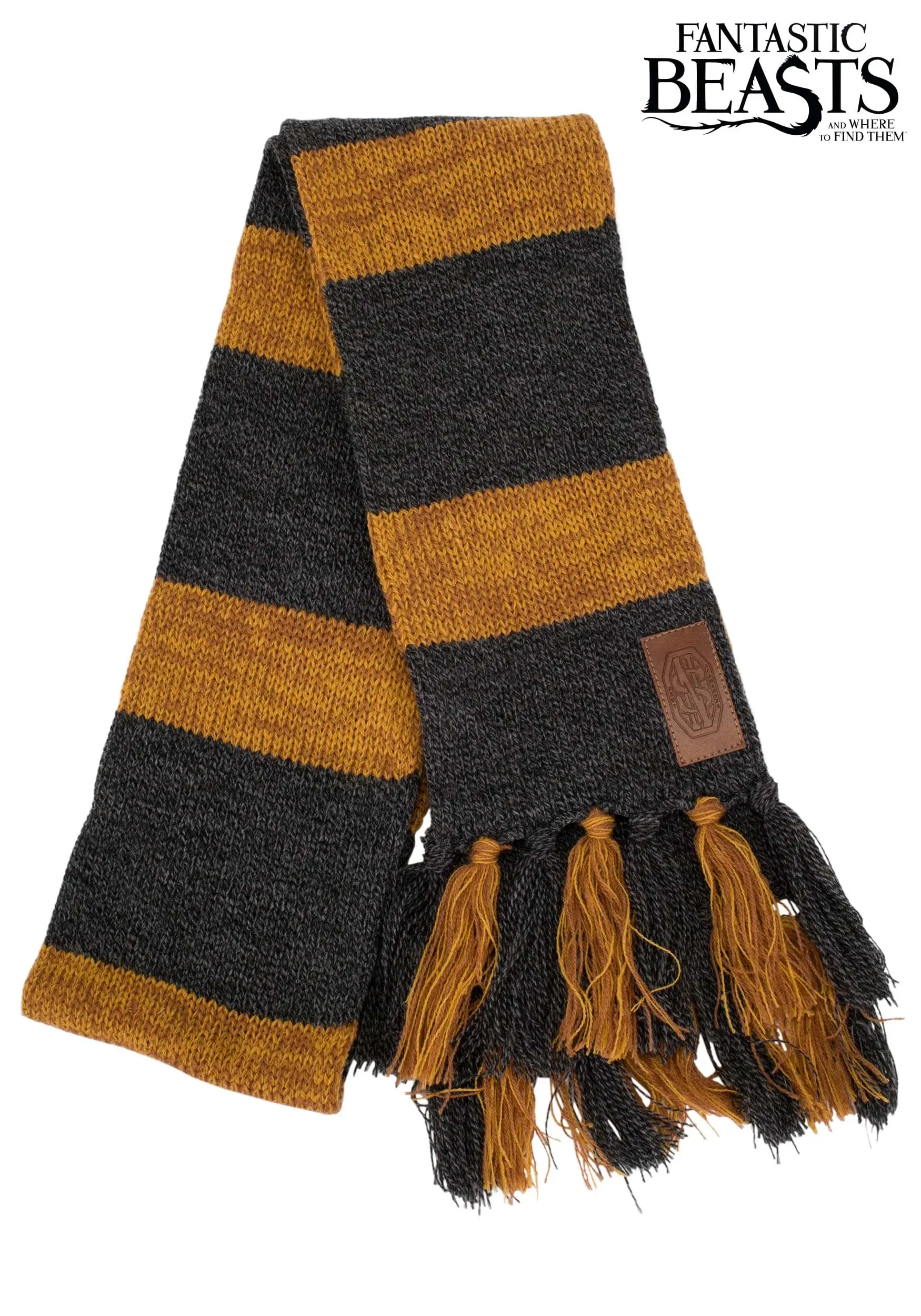 Newt Scamander Hufflepuff Knit Scarf 3 Newt Scamander Hufflepuff Knit Scarf