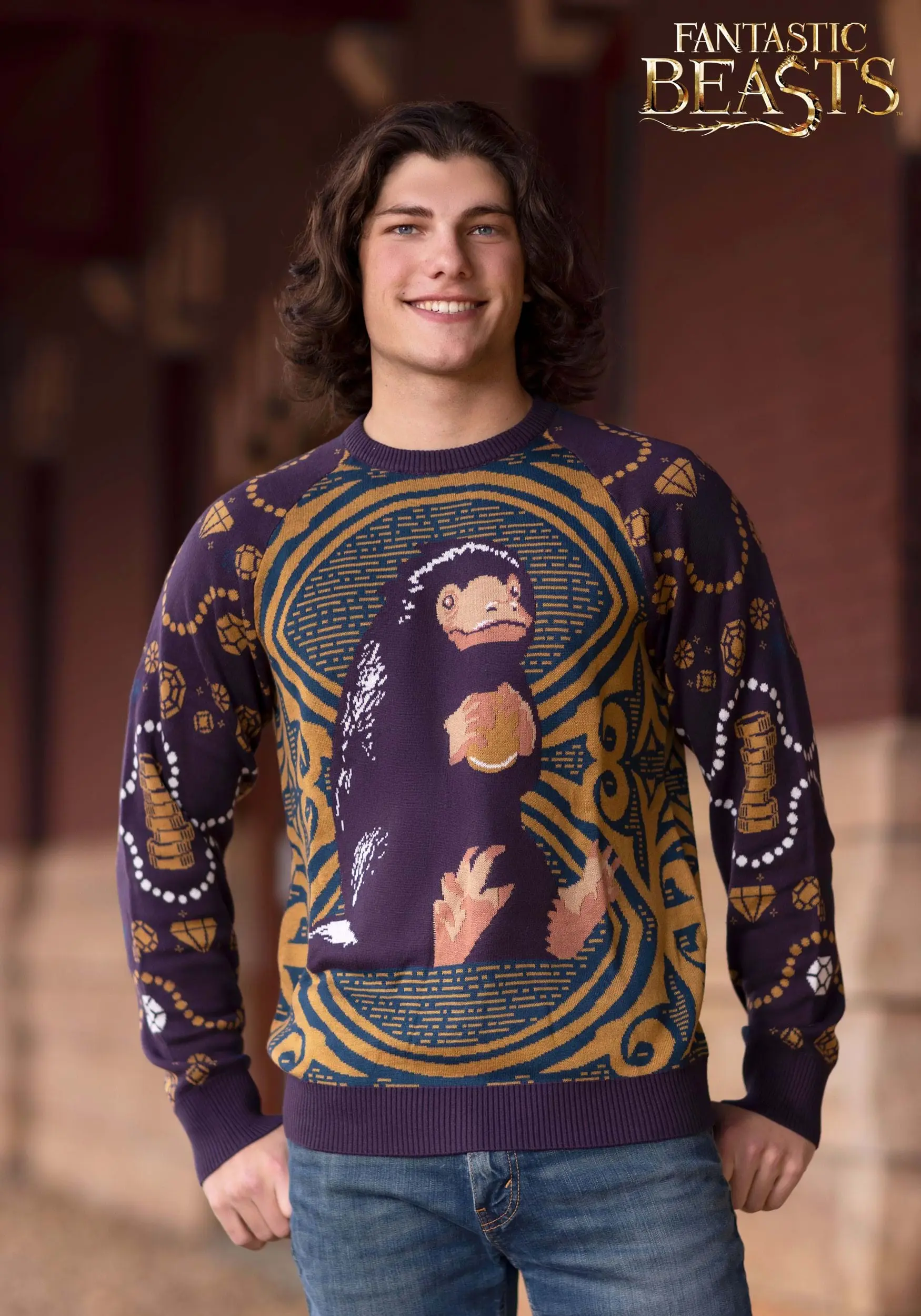 Adult Niffler Fantastic Beasts And Where To Find Them Sweater 4 Adult Niffler Fantastic Beasts And Where To Find Them Sweater - Image 2