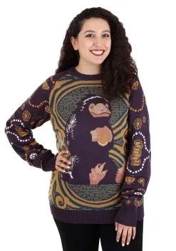 Adult Niffler Fantastic Beasts And Where To Find Them Sweater 10 Adult Niffler Fantastic Beasts And Where To Find Them Sweater -Harry Potter Gifts Shop niffler fantastic beasts sweater alt 2