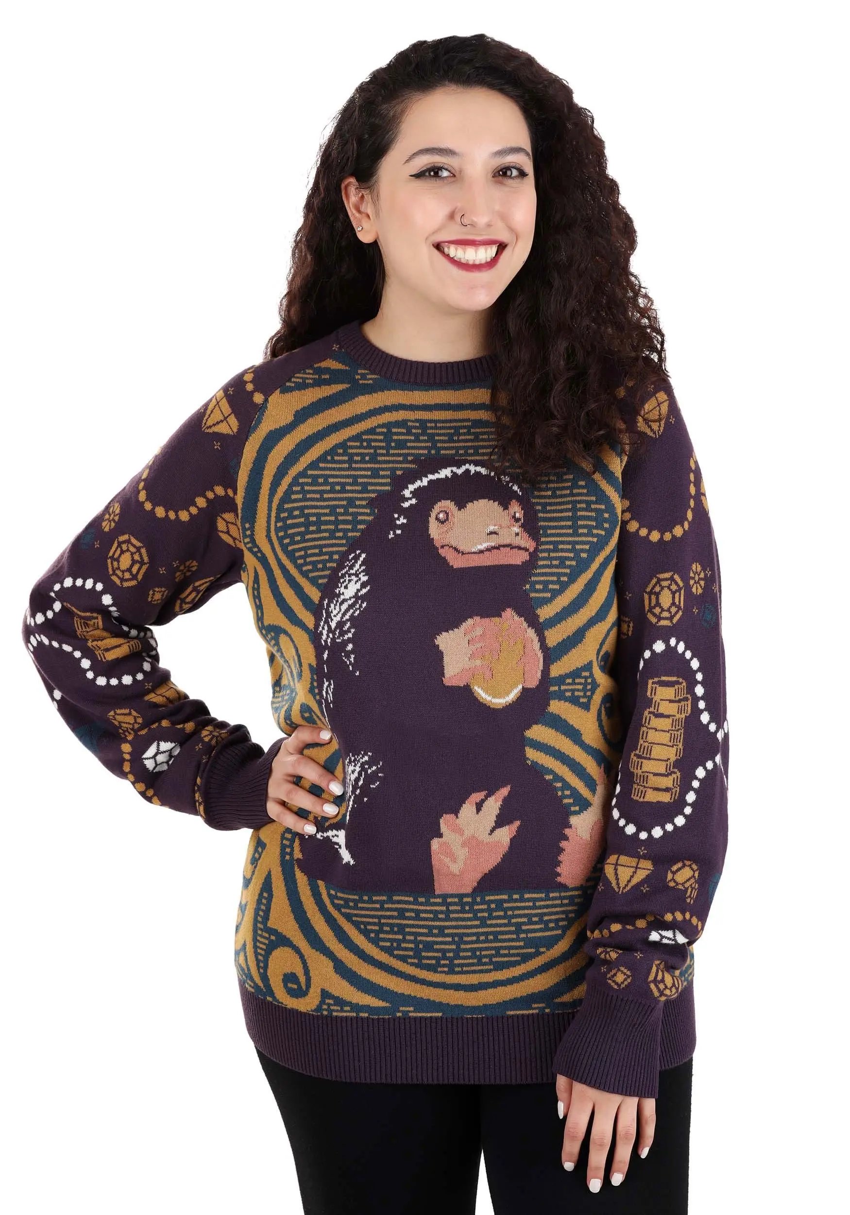 Adult Niffler Fantastic Beasts And Where To Find Them Sweater 5 Adult Niffler Fantastic Beasts And Where To Find Them Sweater - Image 3