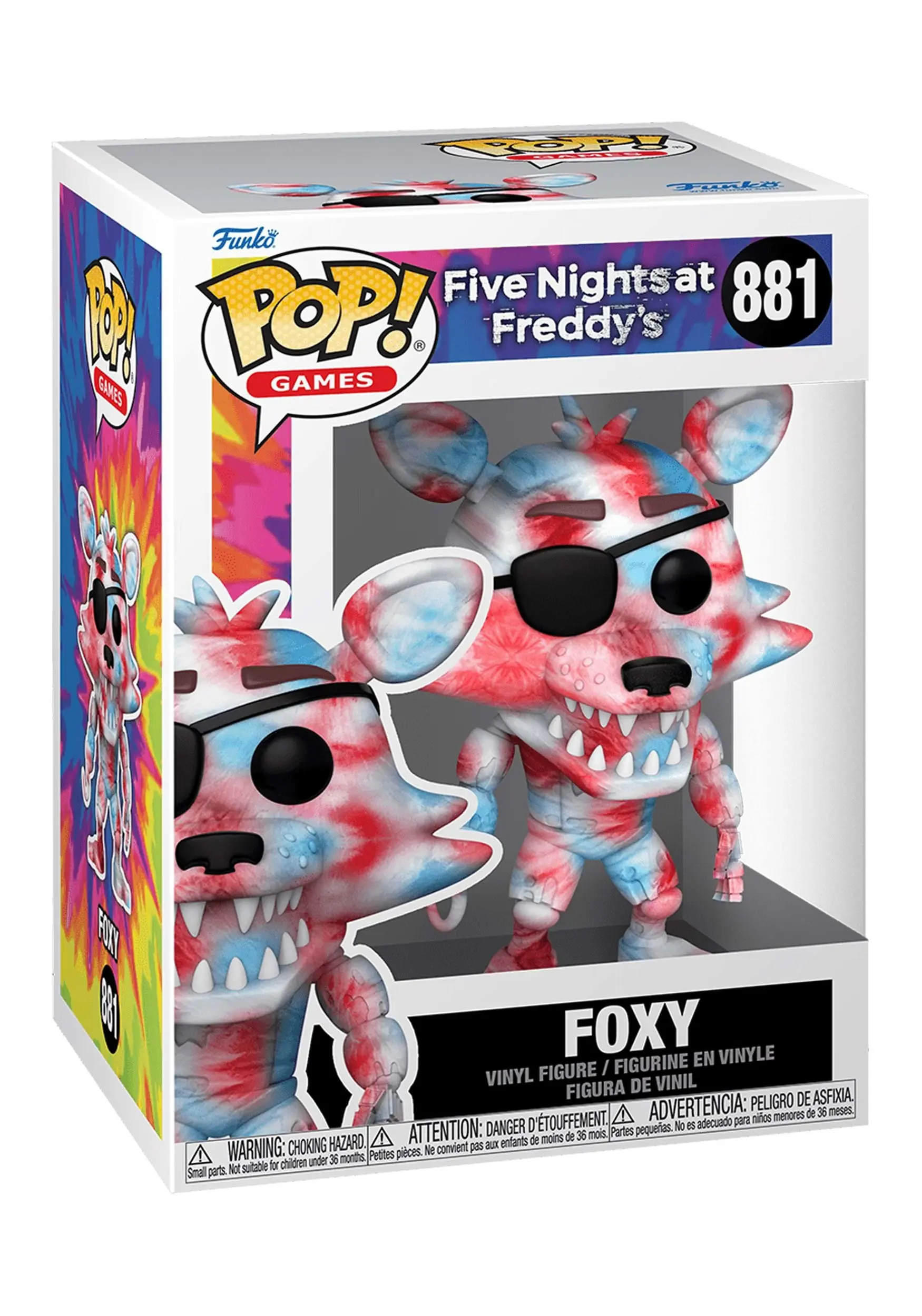 Funko POP! Games: Five Nights At Freddy's Tie-Dye - Foxy Vinyl Figure 4 Funko POP! Games: Five Nights At Freddy's Tie-Dye - Foxy Vinyl Figure - Image 2