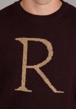Ron Weasley "R" Christmas Sweater For Adults 11 Ron Weasley "R" Christmas Sweater For Adults -Harry Potter Gifts Shop ron weasley r christmas sweater alt 2