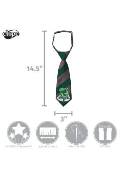 Slytherin Crest Toddler Tie -Harry Potter Gifts Shop slytherin toddler tie alt 4