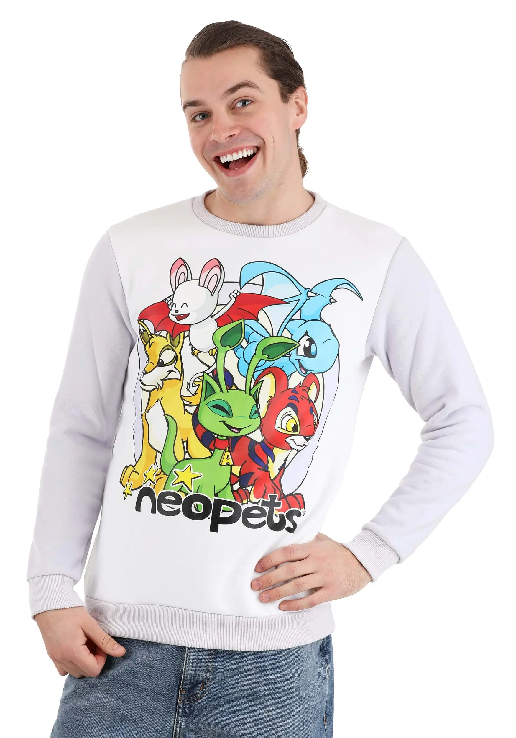 Cakeworthy Adult Classic Neopets Crewneck Sweater 3 Cakeworthy Adult Classic Neopets Crewneck Sweater