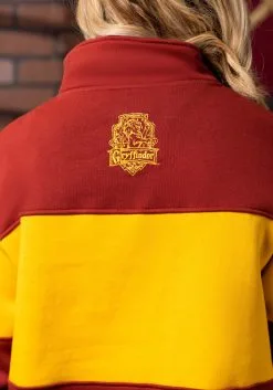 Cakeworthy Gryffindor 1/4 Zip Sweater For Adults 13 Cakeworthy Gryffindor 1/4 Zip Sweater For Adults -Harry Potter Gifts Shop unisex gryffindor 1 4 zip sweater alt 3