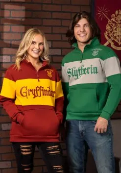 Cakeworthy Gryffindor 1/4 Zip Sweater For Adults 14 Cakeworthy Gryffindor 1/4 Zip Sweater For Adults -Harry Potter Gifts Shop unisex gryffindor 1 4 zip sweater alt 4