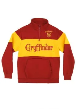 Cakeworthy Gryffindor 1/4 Zip Sweater For Adults 17 Cakeworthy Gryffindor 1/4 Zip Sweater For Adults -Harry Potter Gifts Shop unisex gryffindor 1 4 zip sweater alt 7