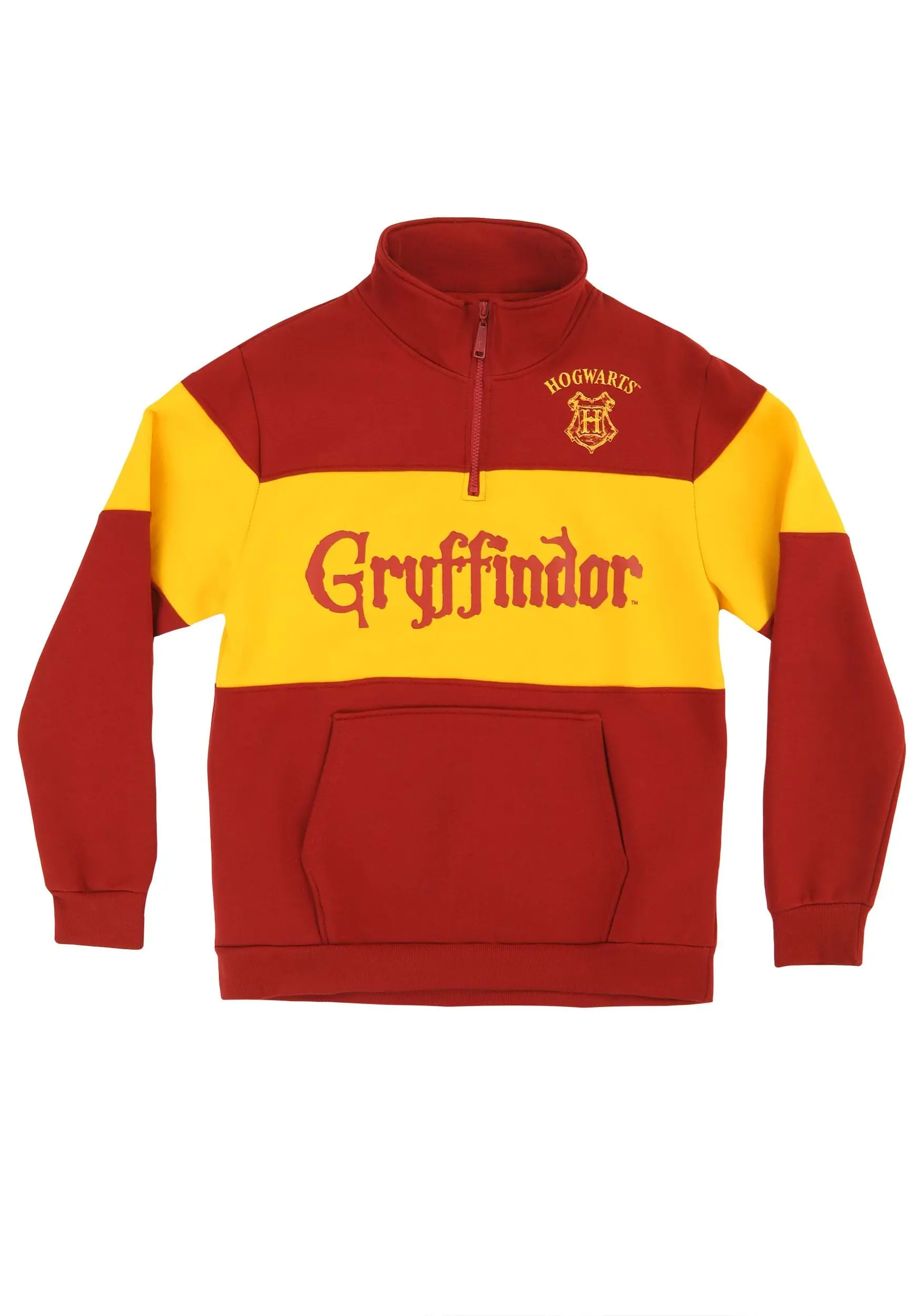 Cakeworthy Gryffindor 1/4 Zip Sweater For Adults 10 Cakeworthy Gryffindor 1/4 Zip Sweater For Adults - Image 8