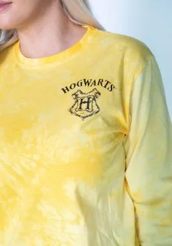 Cakeworthy Hufflepuff Tie Dye Long Sleeve Adult T-Shirt 13 Cakeworthy Hufflepuff Tie Dye Long Sleeve Adult T-Shirt -Harry Potter Gifts Shop unisex hufflepuff tie dye long sleeve t shirt alt 5