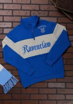 Cakeworthy Ravenclaw 1/4 Zip Sweater For Adults 11 Cakeworthy Ravenclaw 1/4 Zip Sweater For Adults -Harry Potter Gifts Shop unisex ravenclaw 1 4 zip sweater alt 1