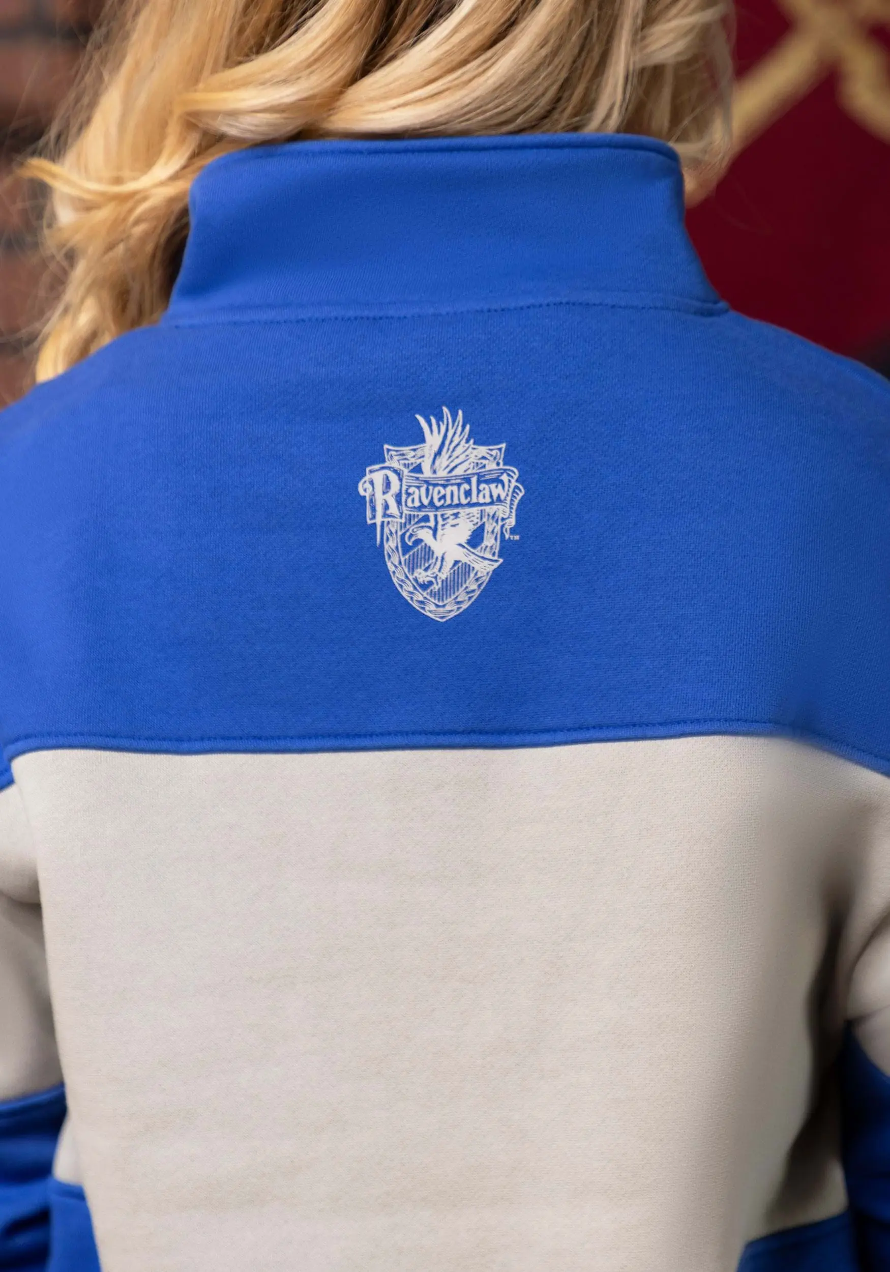 Cakeworthy Ravenclaw 1/4 Zip Sweater For Adults 6 Cakeworthy Ravenclaw 1/4 Zip Sweater For Adults - Image 4